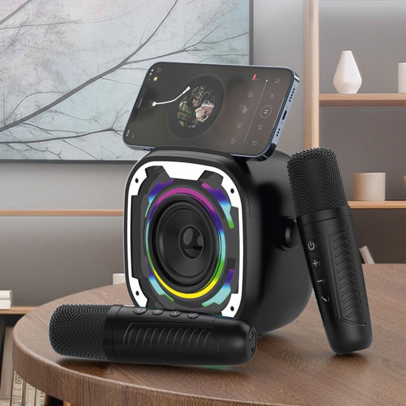 Φορητό Ηχείο Bluetooth Blavec WS-08 Karaoke Idol με 2 Μικρόφωνα 8W Μαύρο