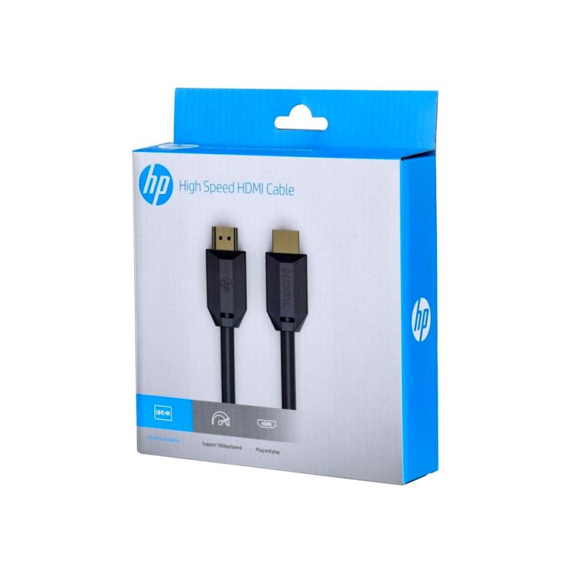 Καλώδιο HDMI 2.0 HP DHC-HD01 4K 18Gbps 2m Μαύρο