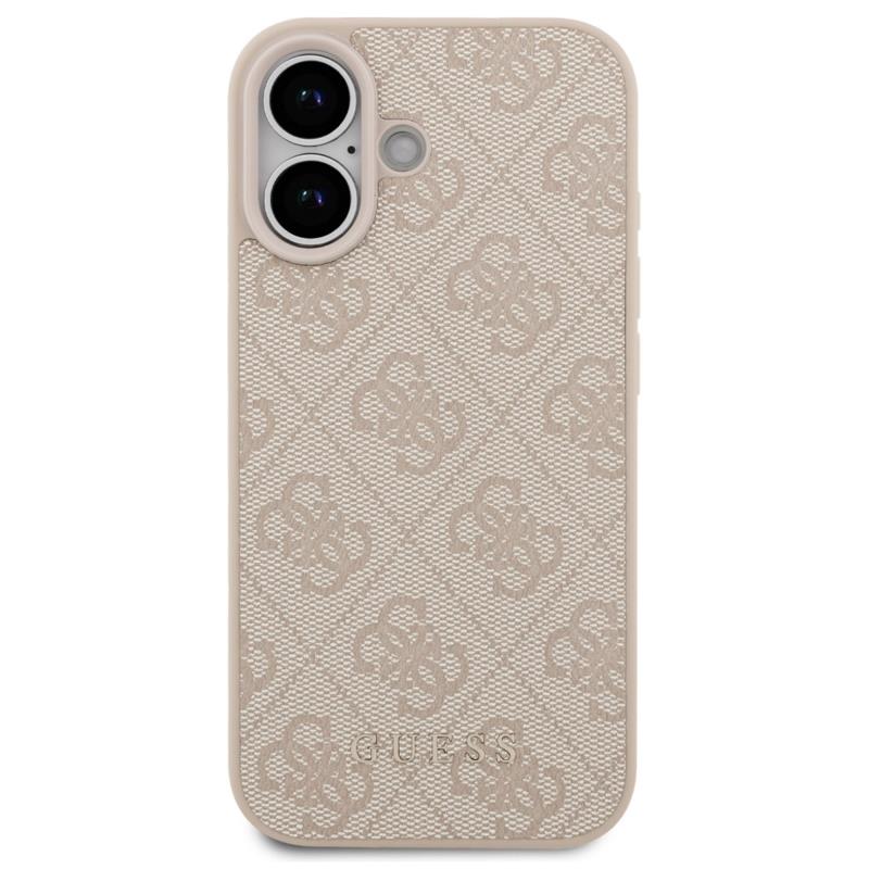 Θήκη PU Guess Apple iPhone 17 Hardcase Classic 4G Ροζ