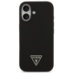 Θήκη Σιλικόνης Guess MagSafe Apple iPhone 17 Triangle Logo Μαύρο