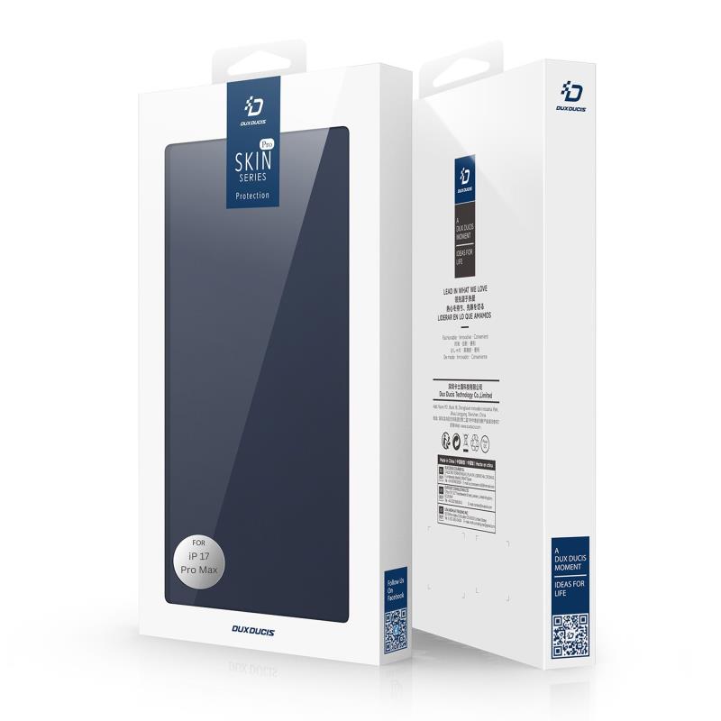 Θήκη Flip Dux Ducis Apple iPhone 17 Pro Max Skin Pro Μπλε