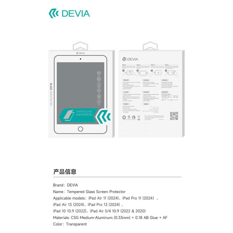 Tempered Glass Devia Apple iPad Pro 11.0" (2024) (1 τεμ.)