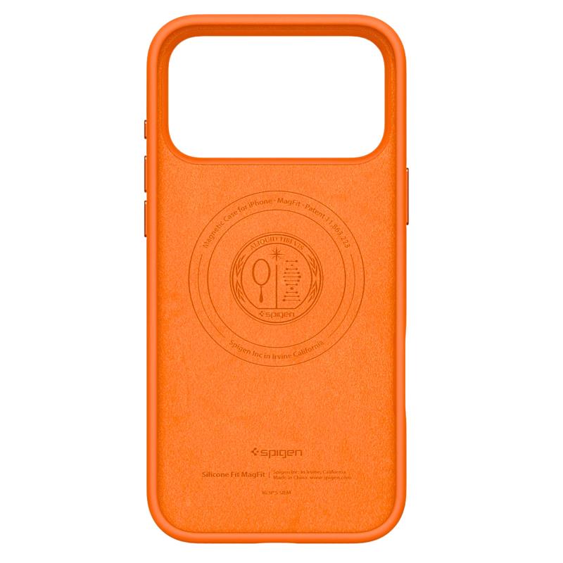 Θήκη Σιλικόνης Spigen Silicone Fit Magsafe Apple iPhone 17 Pro Max 5G Πορτοκαλί