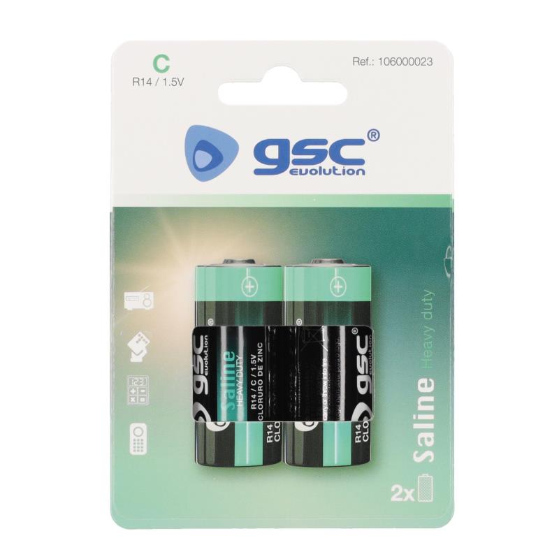Μπαταρία GSC Saline Heavy Duty C R14 (2 τεμ.)