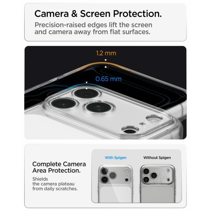 Θήκη TPU & PC Spigen Apple iPhone 18 Pro Max/ 17 Pro Max Ultra Hybrid Διάφανο