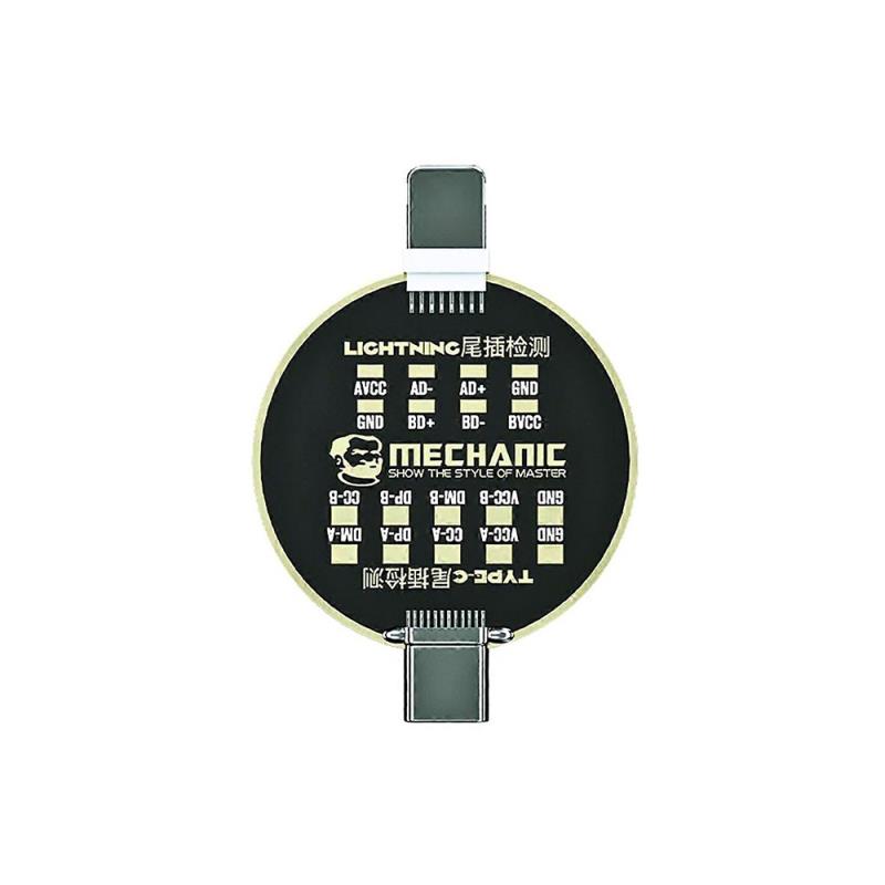 Πλακετάκι Δοκιμής & Μέτρησης Φόρτισης Mechanic T810 USB C & Lightning
