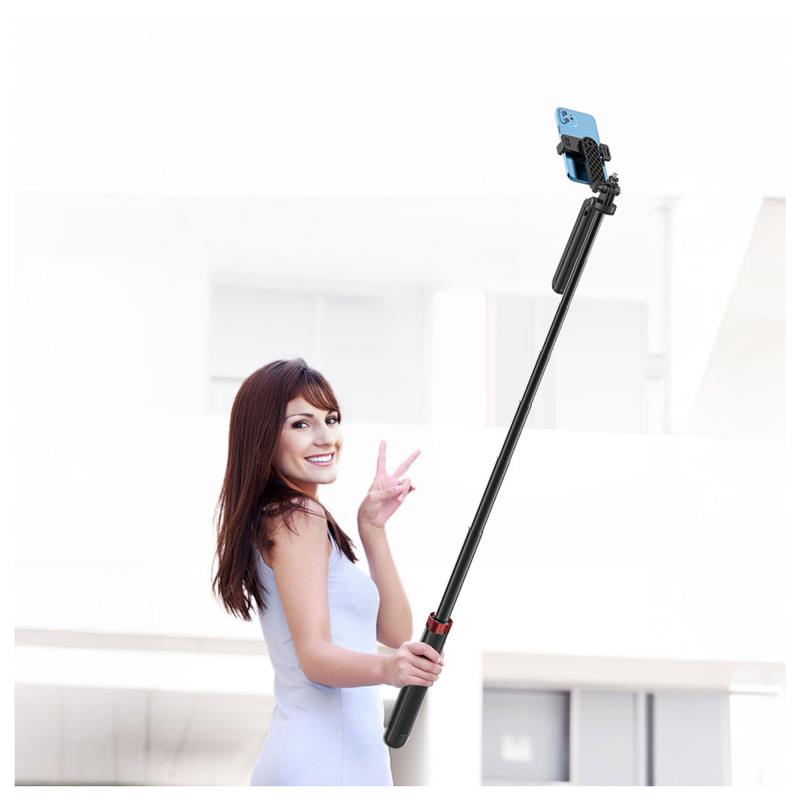 Ασύρματο Selfie Stick & Τρίποδο Blavec Fusion P09 Aluminium με Τηλεχειριστήριο για Smartphones Μαύρο