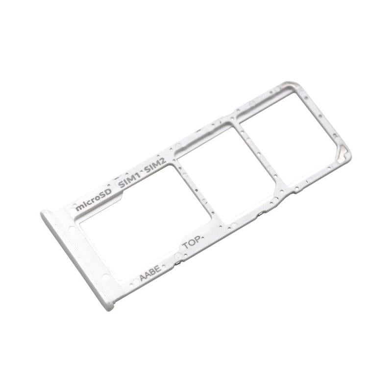 Βάση Κάρτας Sim & SD Samsung A125F Galaxy A12/ A127F Galaxy A12 Nacho Λευκό (Original)