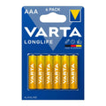 Μπαταρία Alkaline Varta Longlife AAA LR03 (6 τεμ)