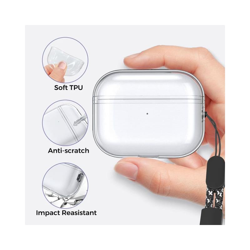 Θήκη Soft TPU AhaStyle WG94-J για Apple AirPods 3 Διάφανο