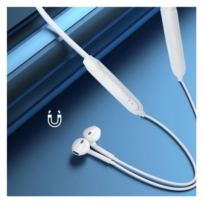Στερεοφωνικό Ακουστικό Bluetooth Dudao U5B Magnetic Neckband Λευκό