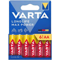 Μπαταρία Alkaline Varta Longlife Max Power AA LR06 Plastic Free (6 τεμ.)