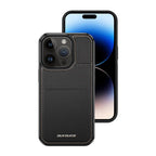 Θήκη Δερμάτινη Dux Ducis Rafi Mag 3 σε 1 MagSafe RFID Blocker Apple iPhone 15 Pro Max με Stand Μαύρο