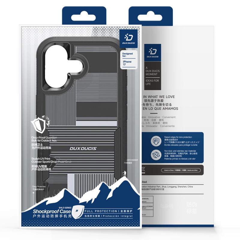 Θήκη TPU & PC Dux Ducis Shld Apple iPhone 17 Umbra Pattern Μαύρο