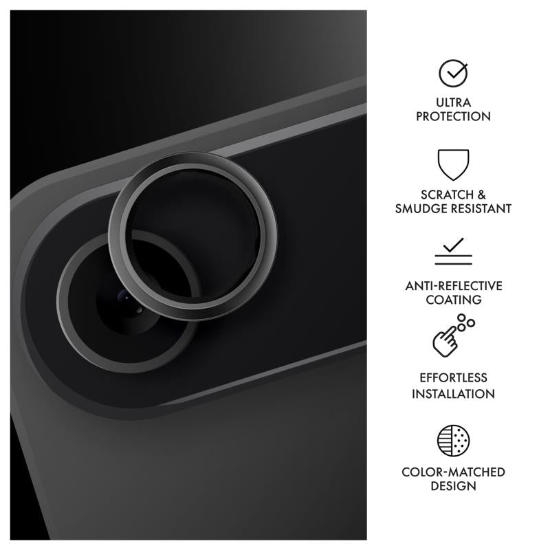 Tempered Glass Full Face Hammer Glass για Τζαμάκι Κάμερας Apple iPhone Air Μαύρο