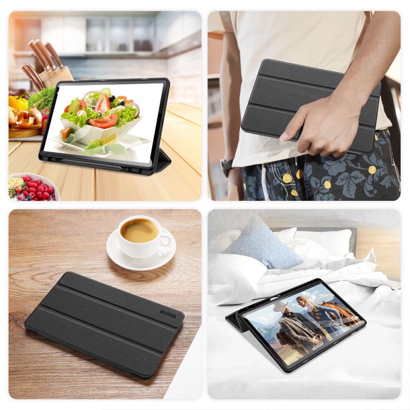 Θήκη TPU Flip Shock Proof Dux Ducis Domo Samsung Galaxy Tab S9 FE 10.9" Wi-Fi/ 5G Μαύρο