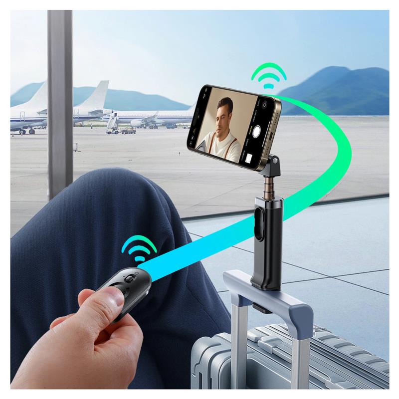 Ασύρματο Selfie Stick Joyroom JR-ZS509 MagSafe με Bluetooth Τηλεχειριστήριο για Smartphones 4.7"-7.0" Μαύρο