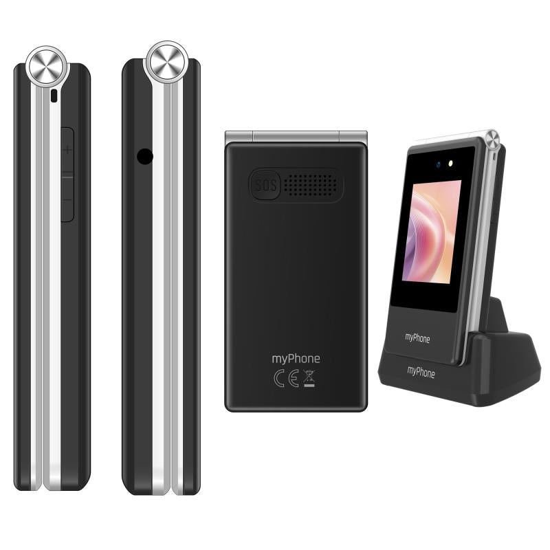 Κινητό Τηλέφωνο myPhone Tango 2 LTE (Dual SIM) Μαύρο-Ασημί