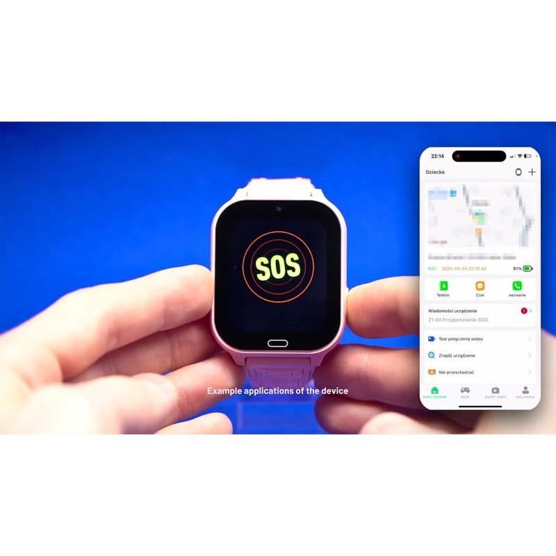 Smartwatch Blavec K-02 με GPS για Παιδιά Ροζ
