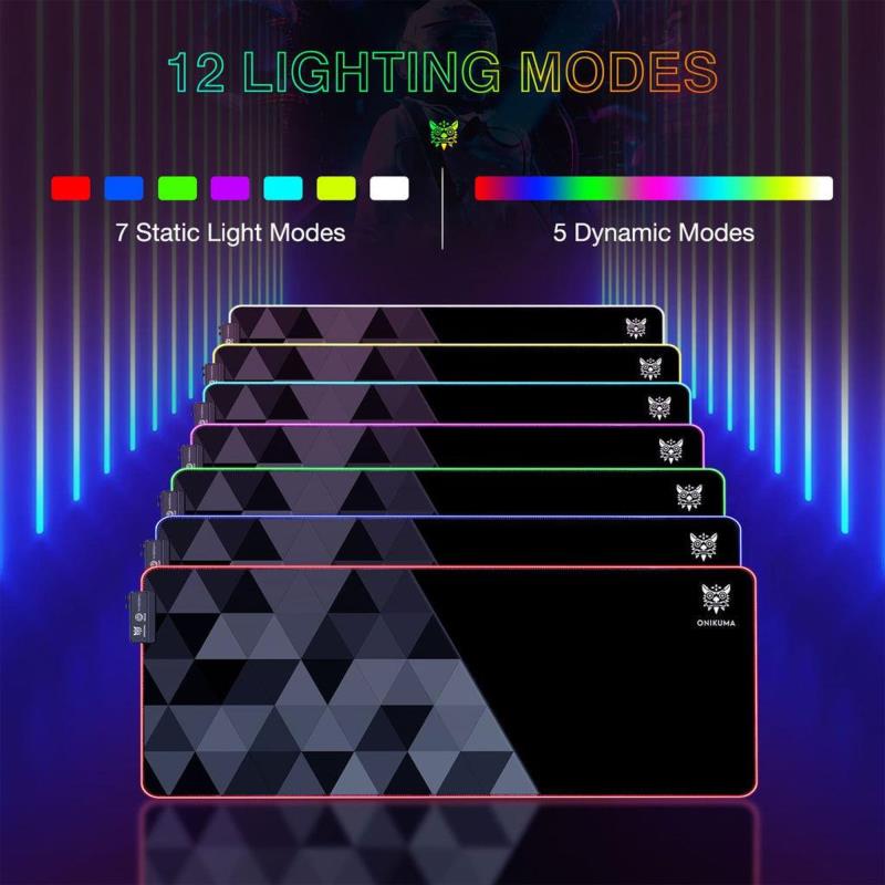 Mousepad Onikuma MP006 RGB Μαύρο (1τεμ.)