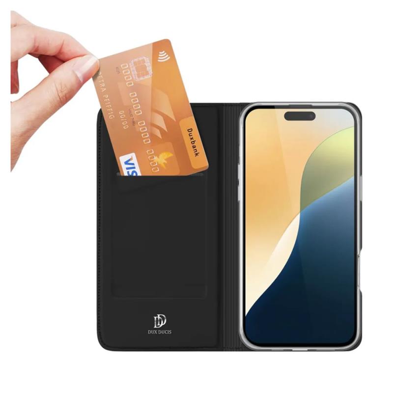 Θήκη Flip Dux Ducis Apple iPhone 16 Pro Skin Pro Μαύρο