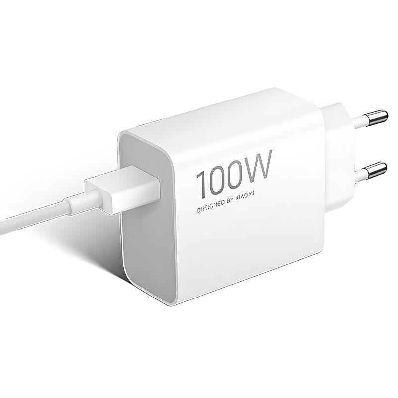 Φορτιστής Ταξιδίου Ταχείας Φόρτισης Xiaomi Combo με Έξοδο USB A 100W & Καλώδιο USB C 1m Λευκό