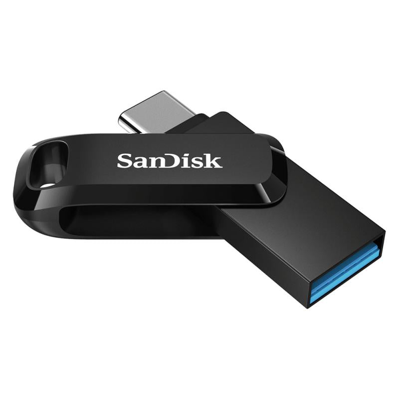 USB 3.1 Flash Disk SanDisk Ultra Dual Drive Go SDDDC3 USB C & USB A 128GB 400MB/s Μαύρο