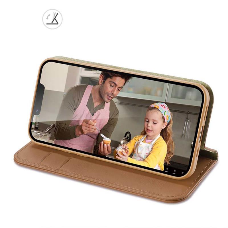 Θήκη Δερμάτινη Dux Ducis Hivo RFID Wallet Apple iPhone 15 Καφέ