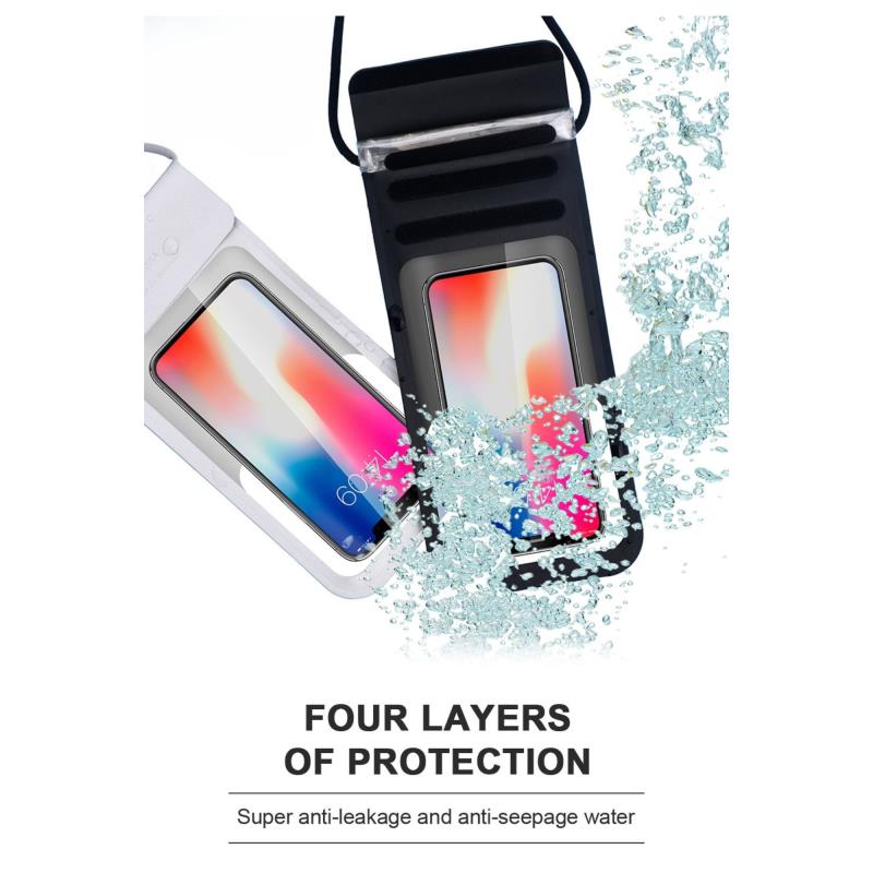 Waterproof Θήκη Devia EL158 Strong για Smartphones έως 6.9" Μαύρο