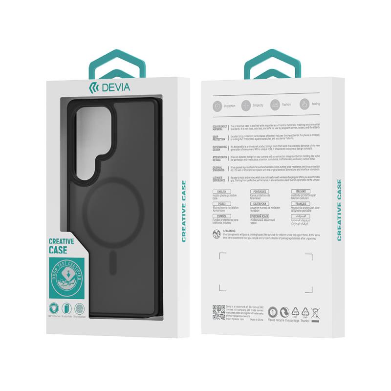 Θήκη TPU & PC Devia Samsung Galaxy S25 5G Magnetic Shock Proof Pino Μαύρο
