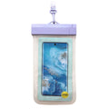Waterproof Θήκη inos για Smartphones έως 6.9" Διάφανο-Λιλά