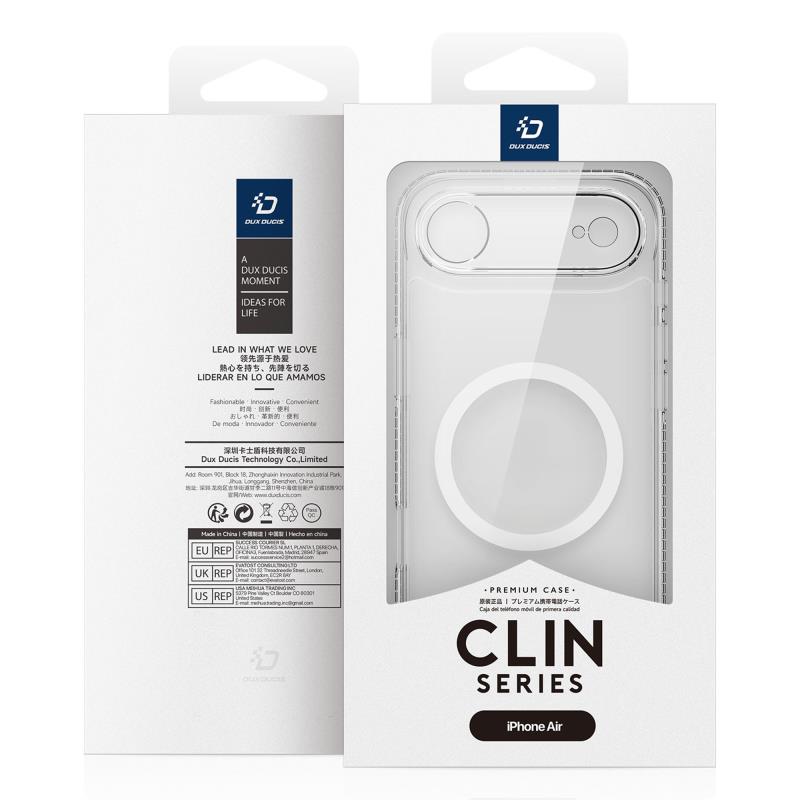 Θήκη TPU & PC Dux Ducis Apple iPhone Air Magnetic MagSafe Clin Διάφανο