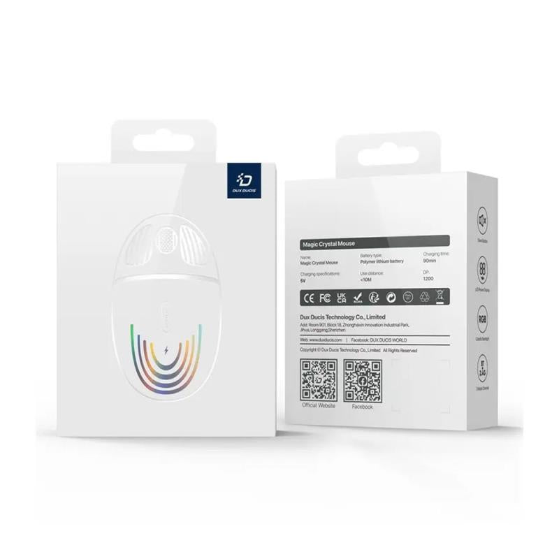 Ασύρματο Ποντίκι Dux Ducis CM Series Transparent 2.4GHz Λευκό