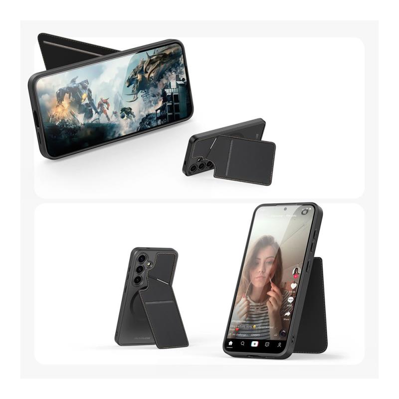 Θήκη Δερμάτινη Dux Ducis Samsung Galaxy S24 5G 3 σε 1 Magnetic με Stand Rafi II Μαύρο
