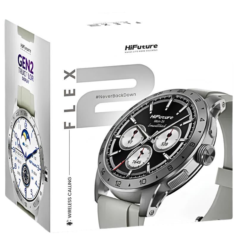 Smartwatch HiFuture Flex 2 1.39" Ασημί