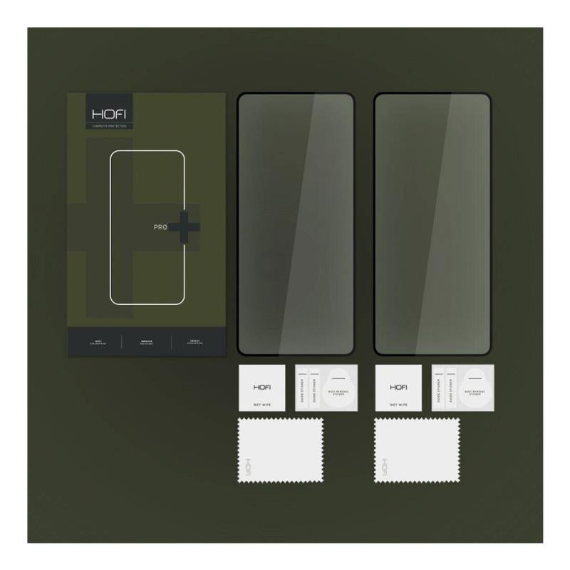 Tempered Glass Full Face Hofi Pro+ Xiaomi Redmi Note 13 5G/ 13 Pro 4G/ 13 Pro 5G/ 14S Μαύρο (2 τεμ.)