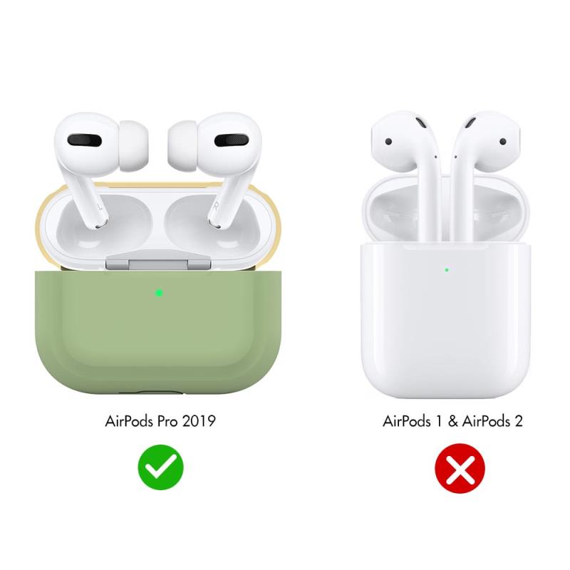 Θήκη Σιλικόνης AhaStyle PT-P2 Apple AirPods Pro DuoTone Φυστικί-Κίτρινο