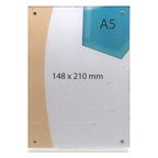 Plexiglass Σταντ Εντύπων με Κλίση Α5 1 Όψης