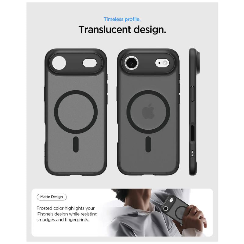 Θήκη TPU & PC Spigen Ultra Hybrid Mag Magsafe Apple iPhone Air Frost Μαύρο