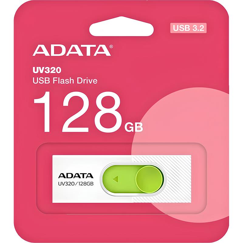 USB 3.2 Flash Disk Adata UV320 USB A 128GB Λευκό
