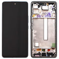 Οθόνη με Touch Screen & Μπροστινή Πρόσοψη Samsung A536B Galaxy A53 5G Μαύρο (Original)