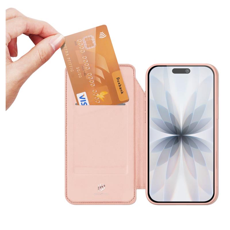 Θήκη Flip Dux Ducis Apple iPhone 17 Skin Pro Ροζ