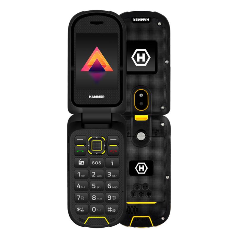 Κινητό Τηλέφωνο Hammer Bow LTE (Dual SIM) Μαύρο-Κίτρινο