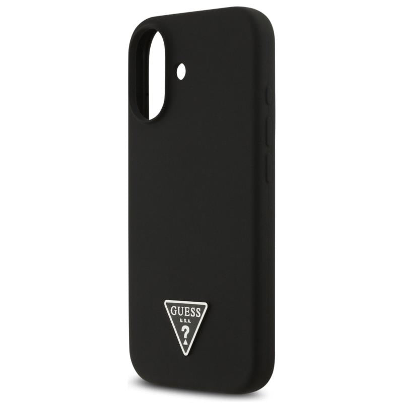 Θήκη Σιλικόνης Guess MagSafe Apple iPhone 17 Triangle Logo Μαύρο