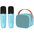 Φορητό Ηχείο Bluetooth Blavec WS-07 Karaoke Party με 2 Μικρόφωνα 5W Μπλε