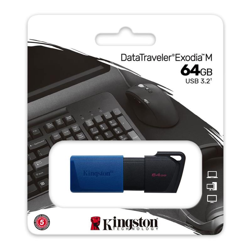 USB 3.2 Flash Disk Kingston Exodia DTXM USB A 64GB Μπλε