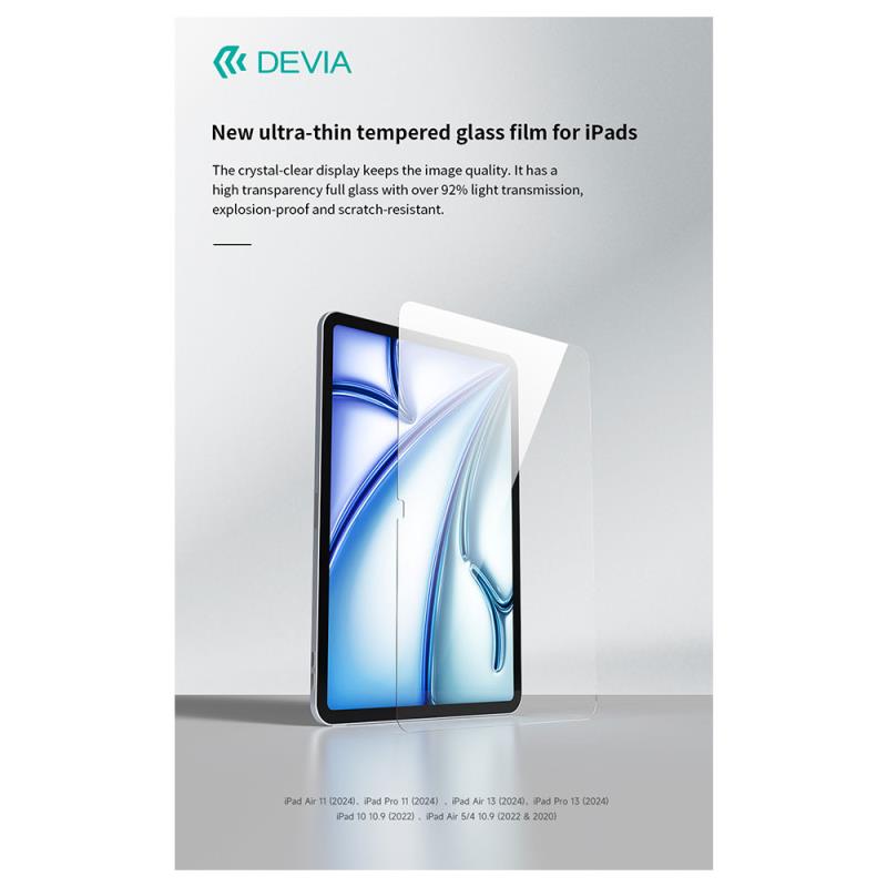 Tempered Glass Devia Apple iPad Pro 11.0" (2024) (1 τεμ.)