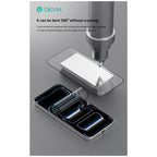 Tempered Glass Full Face Flex Devia Apple iPhone 17 Pro Max με Βοηθητικό Εργαλείο GRS Μαύρο (1 τεμ.)