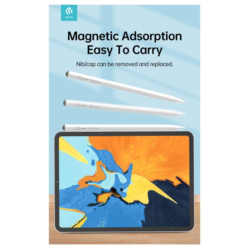 Universal Πενάκι Οθόνης Devia X-Active Stylus pen-2-S Λευκό