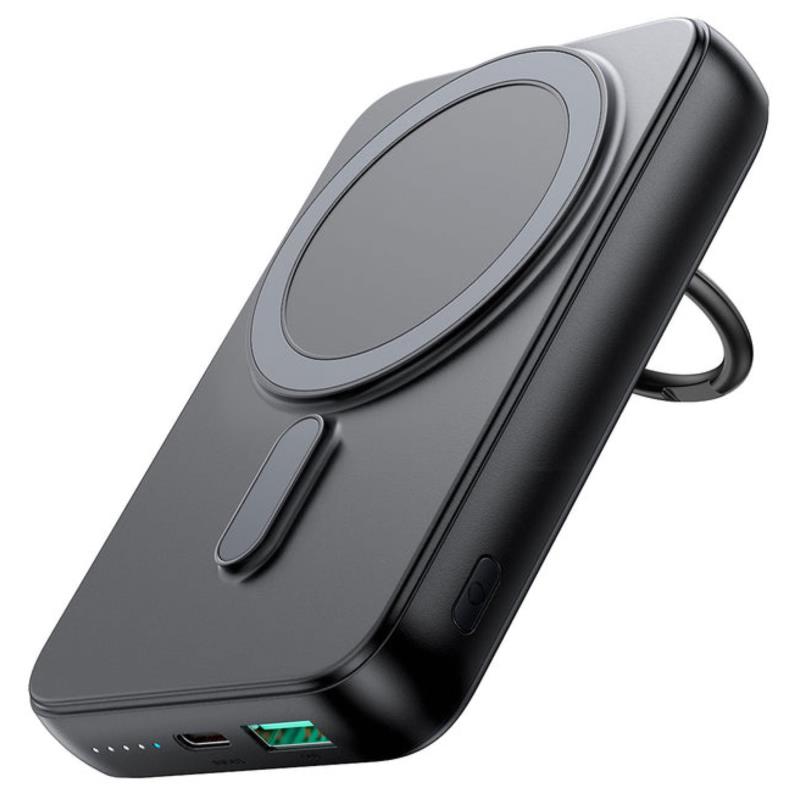 Φορτιστής Ανάγκης Joyroom JR-W050 20W 10000mAh PD Magnetic Wireless με Δακτύλιο Στήριξης Μαύρο